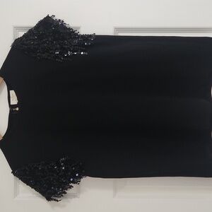 Kate Spade Sequin Sleeve Blouse
